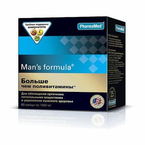 Man's formula Больше чем поливитамины Капсулы массой 1000 мг 60 шт