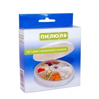 Пилюля контейнер д таблетированной продукции вращающаяся крышка 7дней