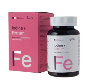I2Life Гемовое железо с органическим йодом Капсулы 120 шт