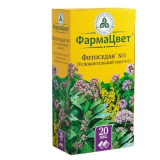 Фитоседан №3 успокоительный сбор ф п №20