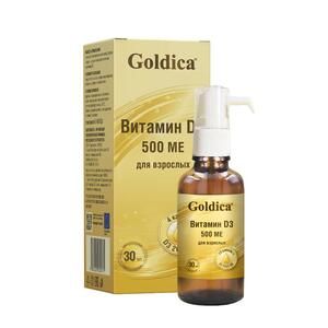 Goldica Витамин D3 500 МЕ Раствор 30 мл