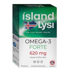 Lysi Омега-3 форте Капсулы 32 шт