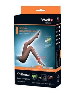 B.Well Колготки компрессионные 2 класс компрессии арт. JW-321 р. 2 nero