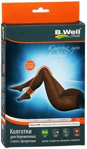 B.Well Колготки компрессионные для беременных 1 класс арт. JW-316 размер 2 nero