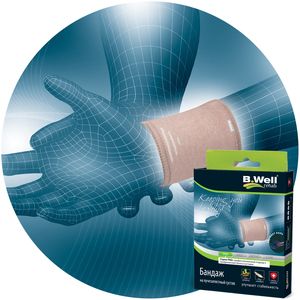 B.Well Бандаж на лучезапястный сустав W-241 р. M бежевый