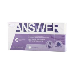 Answer Тест на беременность кассетный 1 шт
