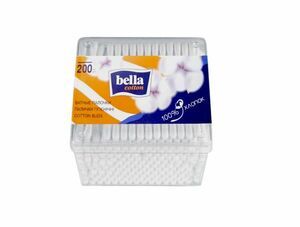 Bella Палочки ватные пластиковая квадратная упаковка 200 шт