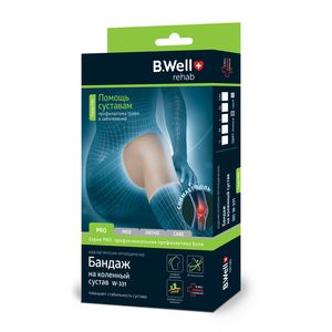 B.Well Бандаж на коленный сустав W-331 р. L бежевый