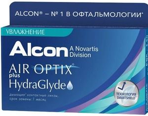 Air Optix Plus HydraGlyde Линза контактная -7,00 8.6 6 шт