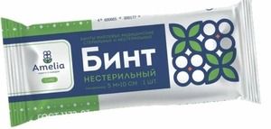 Amelia Бинт нестерильный в индивидуальной упаковке 5 х 10 см 1 шт