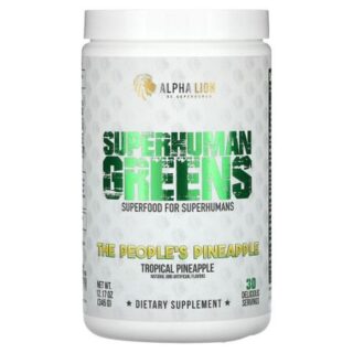 ALPHA LION, SuperHuman Greens, The People's Pineapple, тропический ананас, 345 г (12,17 унции)