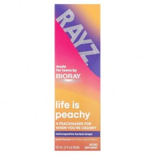 Bioray Inc., Rayz, Life Is Peachy, для подростков, персик, 59 мл (2 жидк. Унции)