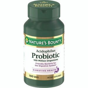 Nature's Bounty Ацидофилус пробиотик Таблетки массой 200 мг 100 шт