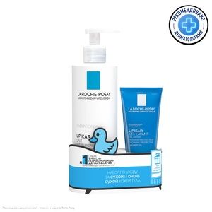 La Roche-Posay  Lipikar молочко 400 мл + Lipikar очищающий гель 100 мл