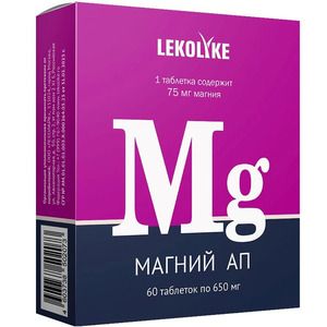 Lekolike Магний АП Таблетки массой 650 мг 60 шт
