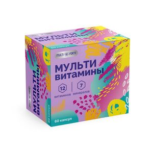 MultiForte Мультивитамины витамины и минералы для взрослых Капсулы 30 шт