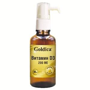 Goldica Витамин D3 200 МЕ Раствор 30 мл