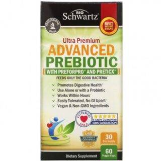 BioSchwartz, пребиотик, 60 растительных капсул