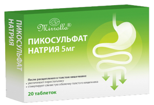 Mirrolla Пикосульфат натрия Таблетки 20 шт