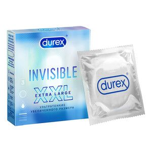 Durex Invisible XXL Презервативы 3 шт
