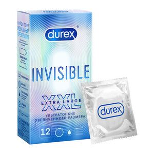 Durex Invisible XXL Презервативы 12 шт