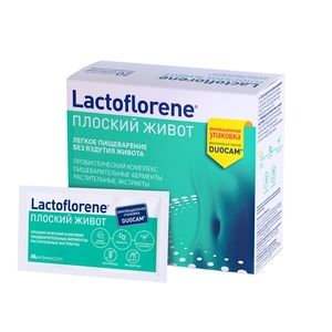 Lactoflorene Плоский живот Порошок в 2-х камерных пакетах массой 4,0 г 20 шт