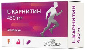Mirrolla L-карнитин Капсулы массой 450 мг 30 шт