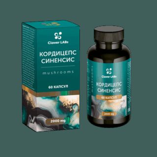 Экстракт Кордицепс Синенсис Clover Labs 60 капсул