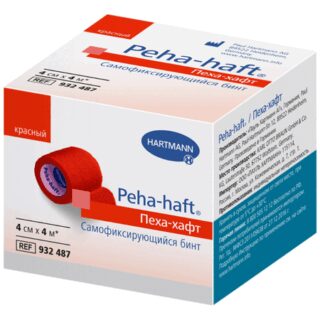 Пеха-Хафт Бинт Эластичный Когезивный 4Смх4м Красный