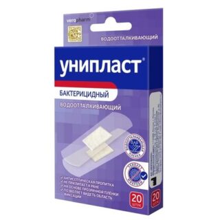 Унипласт Лейкопластырь Бактерицидный Прозрачный 1,9Х7,2см №20
