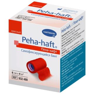 Пеха-Хафт Бинт Эластичный Когезивный 6Смх4м Красный