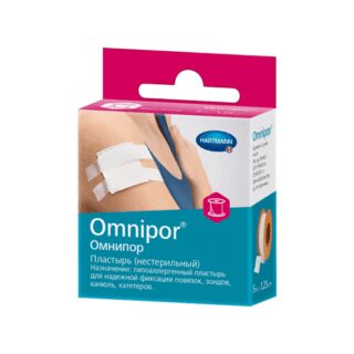 Омнипор Пластырь Фиксирующий Гипоаллергенный 1.25Смх5м