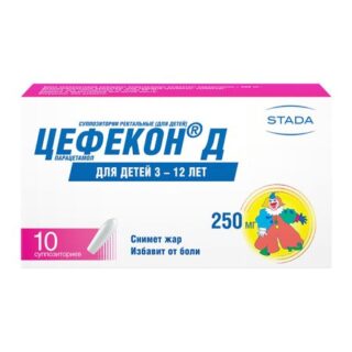 Цефекон Д Супп.рект.250Мг №10