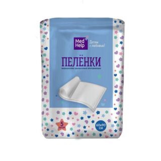 Медхелп Пеленки Впитывающие Одноразовые Для Детей 60Х90см №5