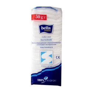 Bella Вата хлопковая 100 % зиг-заг 50 г