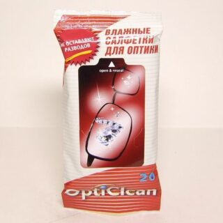 Салфетки Д/Оптики Влажные "Opticlean" №20
