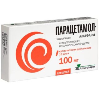 Парацетамол-Альтфарм Супп.рект.100Мг №10