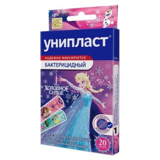 Унипласт Лейкопластырь Бактерицидный Для Детей Холодное Сердце №20