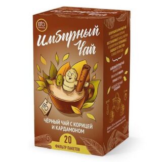 Чай имбирный черный корица и кардамон Императорский чай фильтр-пакет 20шт